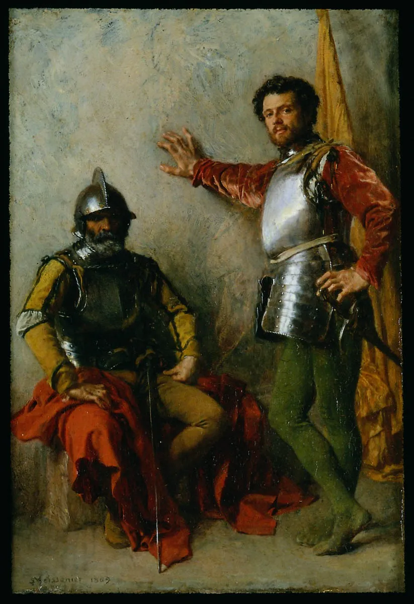 Two Soldiers, by Jean Louis Ernest Meissonier, unspecified, 1849