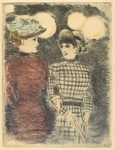 A Bullier (To Bullier's), by Jean-Louis Forain