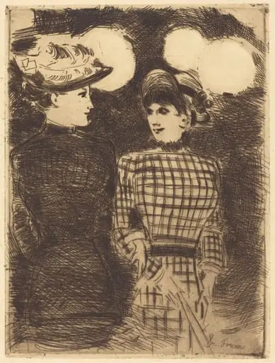 A Bullier (To Bullier's), by Jean-Louis Forain