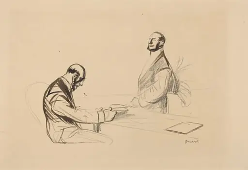 À la conférence (At the Conference), by Jean-Louis Forain