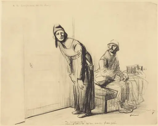 A la Conference de la Paix, by Jean-Louis Forain
