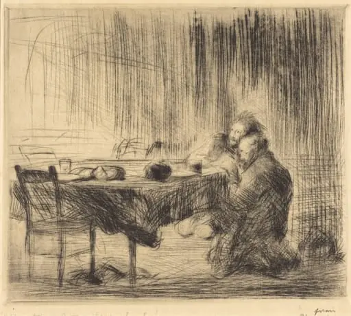 Après l'apparition (2e planche) (After the Vision) (second plate), by Jean-Louis Forain