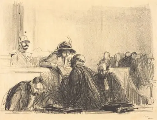 Avocat parlant à sa cliente (Lawyer Talking to His Client), by Jean-Louis Forain