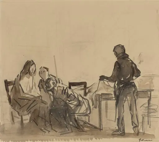Before the Repast at Emmaus, by Jean-Louis Forain