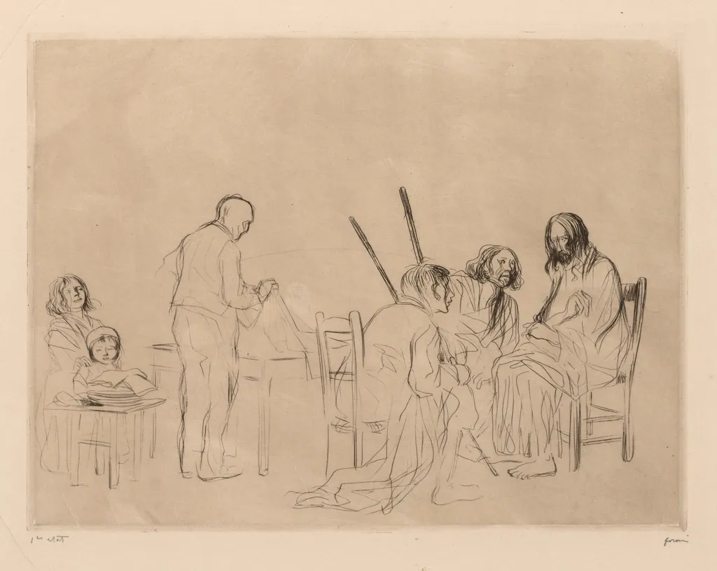 Before the Supper at Emmaus, by Jean-Louis Forain, 1910