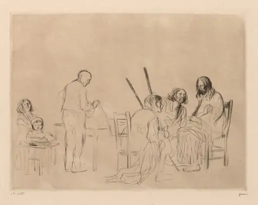 Before the Supper at Emmaus, by Jean-Louis Forain