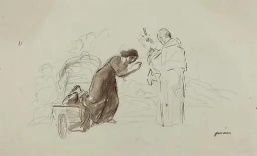 Benediction a Lourdes, by Jean-Louis Forain