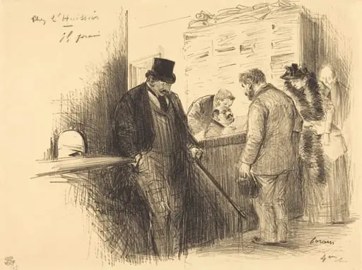 Chez l'huissier (At the Bailiff's), by Jean-Louis Forain
