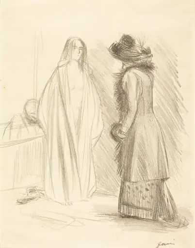 Dans la salle de bains (In the Bathroom), by Jean-Louis Forain