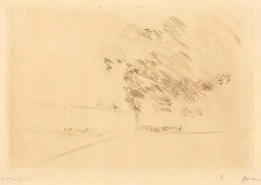 Dans le parc de Versailles (1ère planche) (In the Park at Versailles) (first plate), by Jean-Louis Forain
