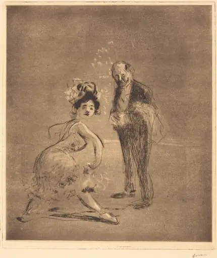 Danseuse et Maître d'hôtel (Dancer and Headwaiter)