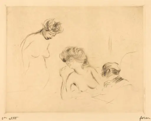 En cabinet particulier (3e planche) (In a Private Room) (third plate), by Jean-Louis Forain