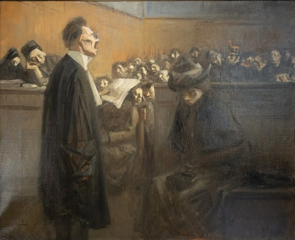 En correctionnelle, by Jean-Louis Forain