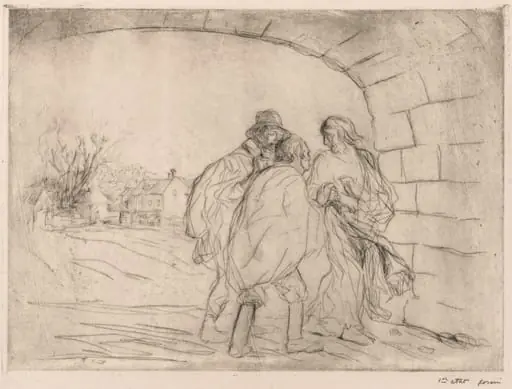 Encounter Under the Vault, by Jean-Louis Forain