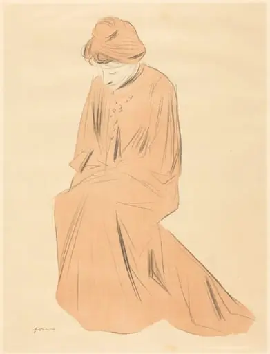 Etude de femme assise (Study of a Seated Woman), by Jean-Louis Forain