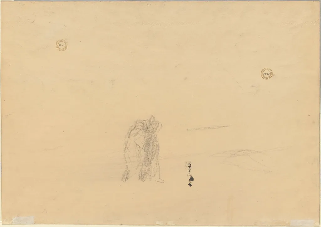 Figures in a Landscape (verso), by Jean-Louis Forain, 1919