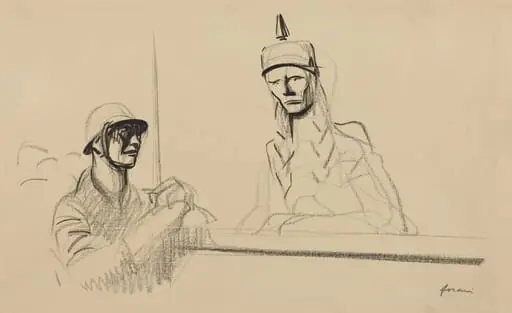 French Soldier Addressing Germania, by Jean-Louis Forain