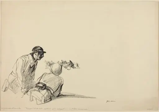 German Advance, by Jean-Louis Forain