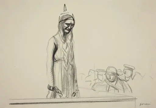Germania before the Judges, by Jean-Louis Forain
