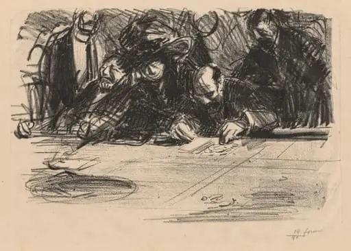 Groupe de joueurs, by Jean-Louis Forain