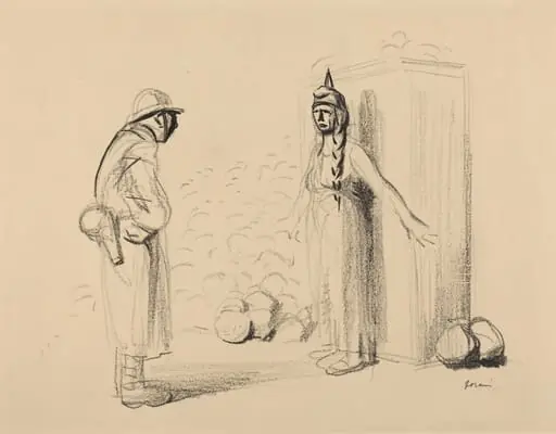 Hiding the "louis", by Jean-Louis Forain