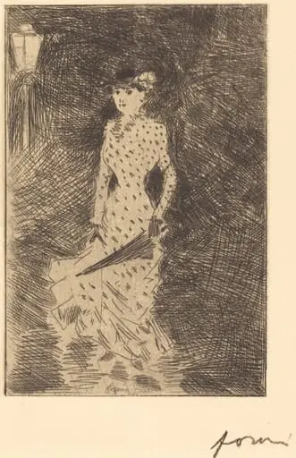 L'ambulante au parapluie (Walker with an Umbrella), by Jean-Louis Forain