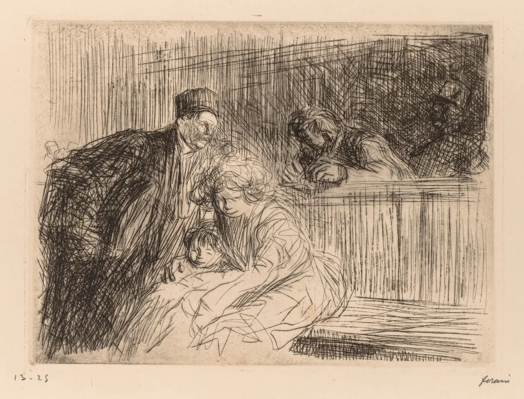 L'Avocat Parlant au prevenu, by Jean-Louis Forain, 1909