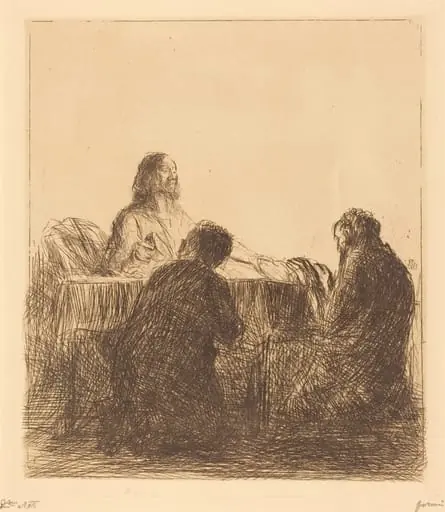 La fraction du pain (The Breaking of the Bread), by Jean-Louis Forain