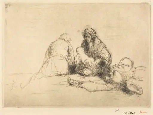 La repos en Egypte (The Rest in Egypt), by Jean-Louis Forain