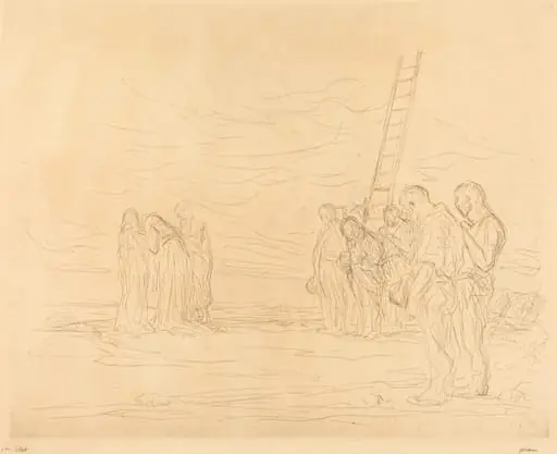 Le calvaire (1ère planche) (Calvary) (first plate), by Jean-Louis Forain
