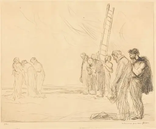 Le calvaire (2e planche) (Calvary) (second plate), by Jean-Louis Forain