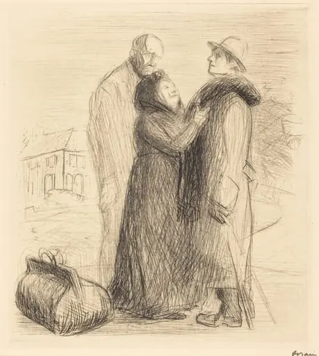 Le départ de l'enfant prodigue (1ère planche, en hauteur) (The Departure of the Prodigal Son) (first plate, vertical), by Jean-Louis Forain