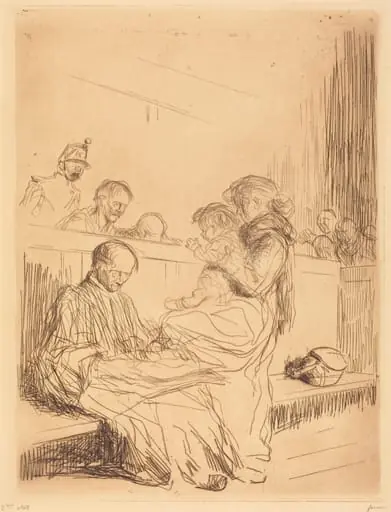 Le prévenu et l'enfant (The Prisoner and the Child), by Jean-Louis Forain