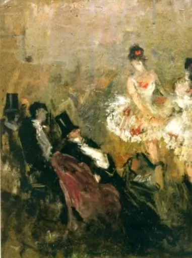 Lojă de orchestră, by Jean-Louis Forain