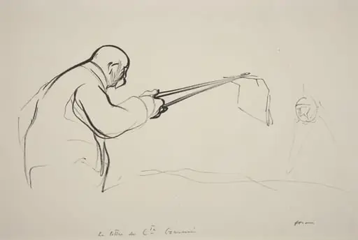 M. Clemenceau.  La lettre du Cte Czernin, by Jean-Louis Forain