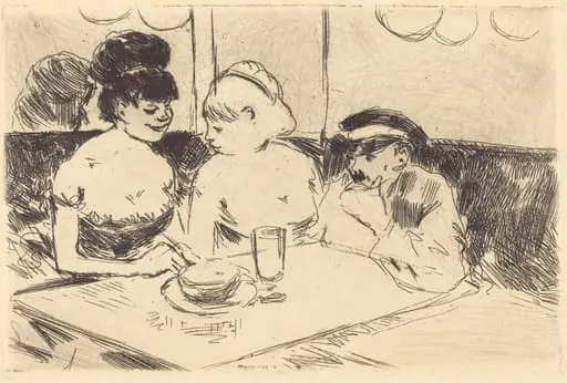 Maison close (planche refusée) (Bordello) (refused plate), by Jean-Louis Forain
