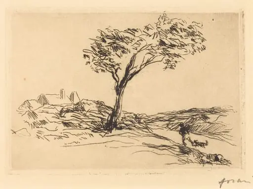 Paysage des environs de Versailles (Landscape in the Neighborhood of Versailles), by Jean-Louis Forain
