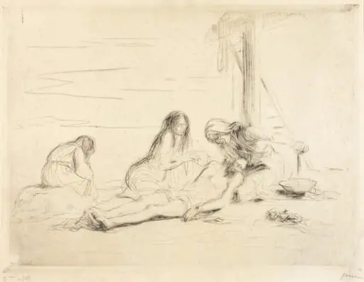 Pietà (1ère planche) (Pietà) (first plate), by Jean-Louis Forain