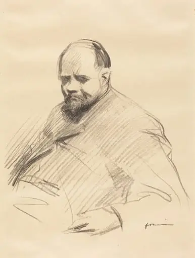Portrait d'Ambroise Vollard (Portrait of Ambroise Vollard), by Jean-Louis Forain