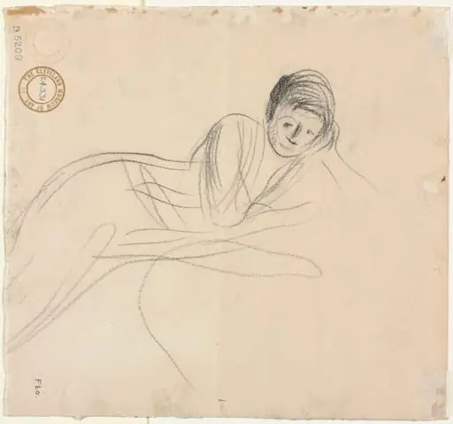 Reclining Woman (verso), by Jean-Louis Forain