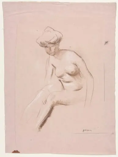 Seated Nude, by Jean-Louis Forain