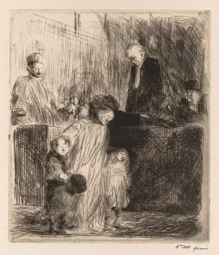 Sortie de l'Audience, by Jean-Louis Forain