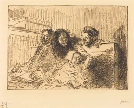 Témoins à l'audience (2e planche) (Evidence at the Hearing) (second plate), by Jean-Louis Forain
