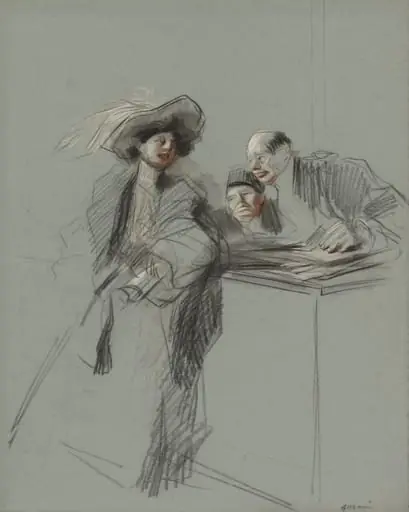The Client, by Jean-Louis Forain