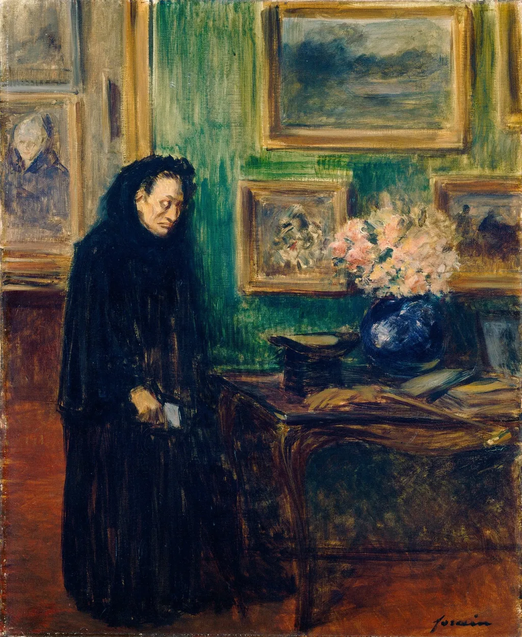 The Petitioner, by Jean-Louis Forain, oil, 1910