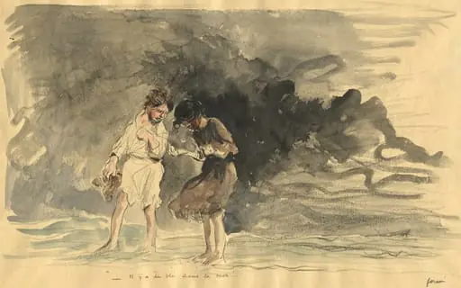 There is corn in the sea!, by Jean-Louis Forain