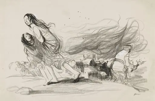 "They Are Burning Everything - They must be about to Retreat", by Jean-Louis Forain