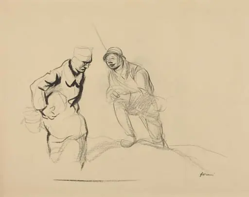 Two Soldiers, by Jean-Louis Forain