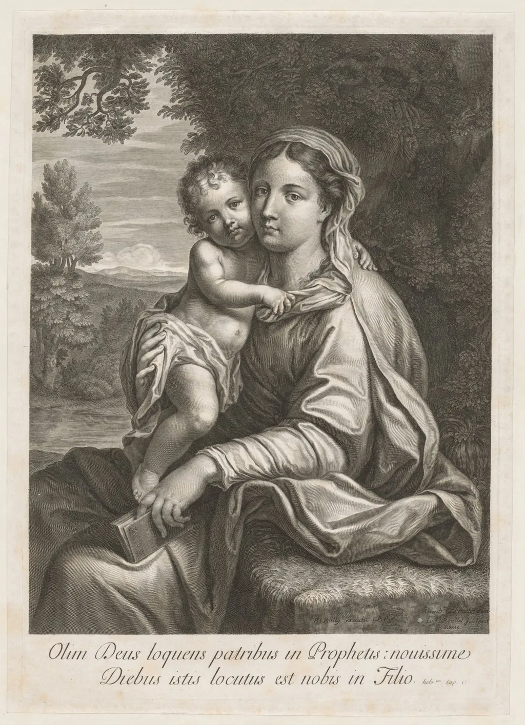 Madonna and Child, by Jean Louis Roullet, 1604