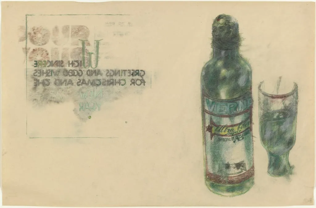 Untitled, by Jean-Luc Verna, graphite, 1996